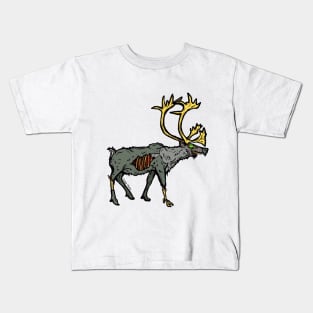 Alaskan Zombie Caribou Reindeer National Park Animal Kids T-Shirt